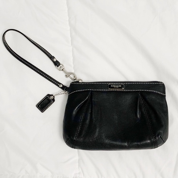 Coach Black Wristlet Clutch